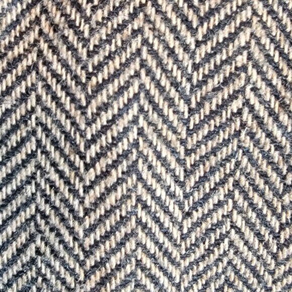 Laura Gayle Classics Vintage Wool Blend Tan/Brown Herringbone Pencil Skirt - Picture 3 of 13